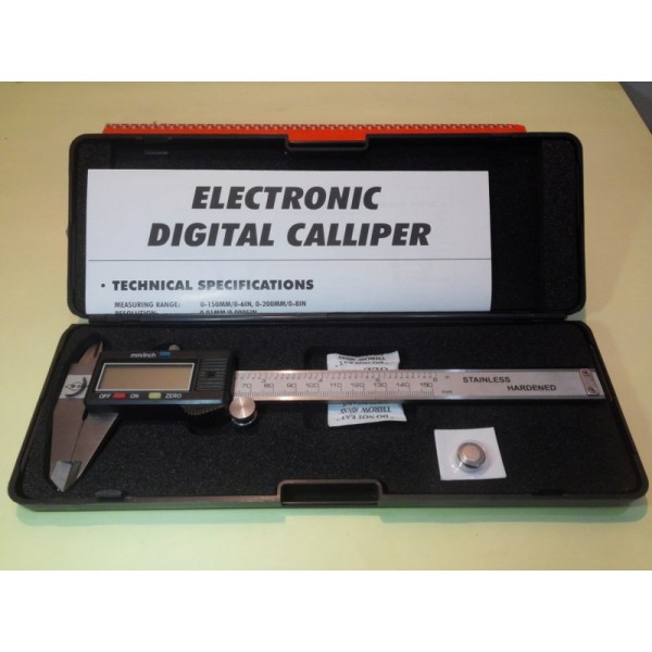 Digital Vernier Caliper - SH 784EC 6",  Stainless Hardened 
